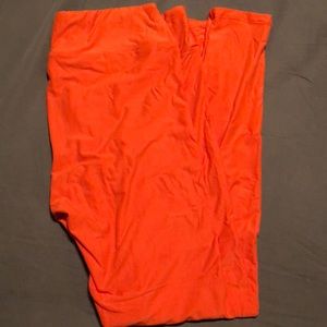 Tc new without tags lularoe leggings orange